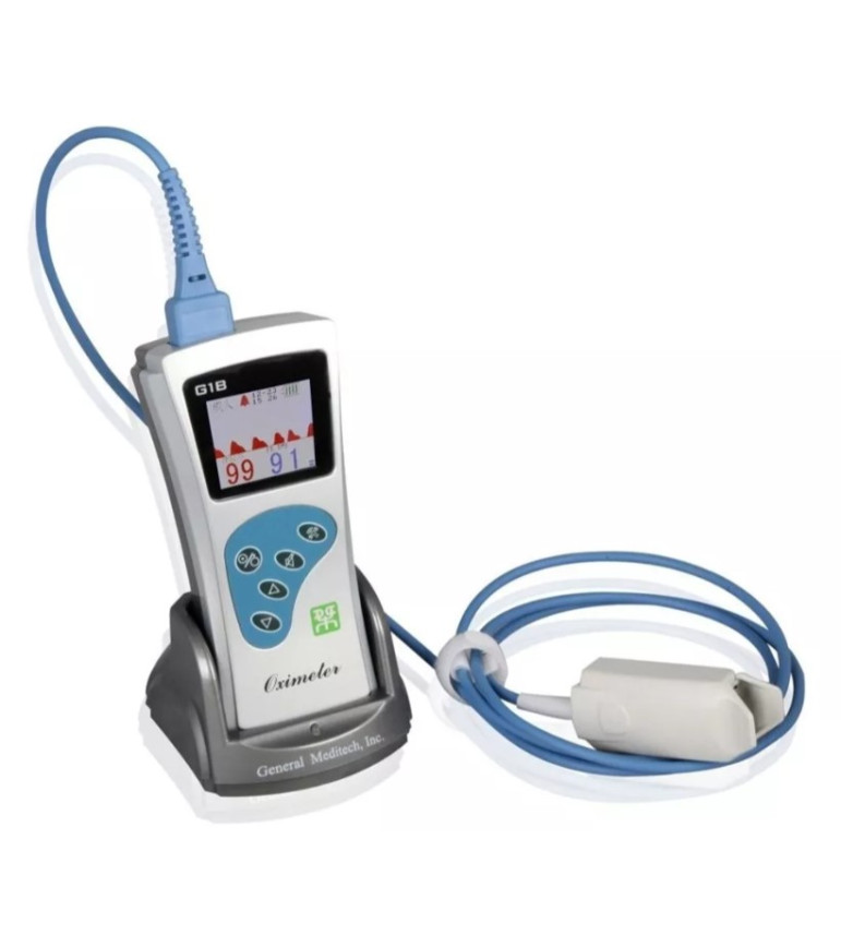 Oxímetro de Pulso G1B Com Curva Bateria Recarregável + Carregador - General Meditech Oxímetro de Pulso G1B Com Curva Bateria Recarregável + Carregador - General Meditech